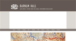 Desktop Screenshot of barnumhall.org