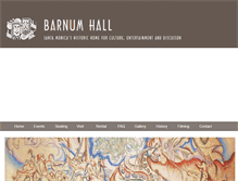 Tablet Screenshot of barnumhall.org